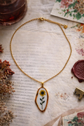Large Sunflower Aura Necklace